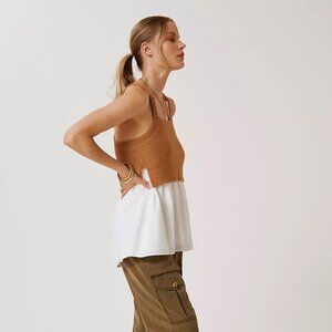 By Anthropologie Jenna Twofer Sweater Tank NWT